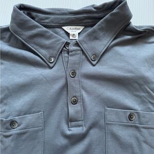 Calvin Klein slim fit Men's Charcoal Gray Polo Short Sleeve Shirt.  Size XL